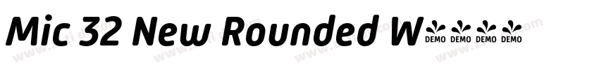 Mic 32 New Rounded W字体转换